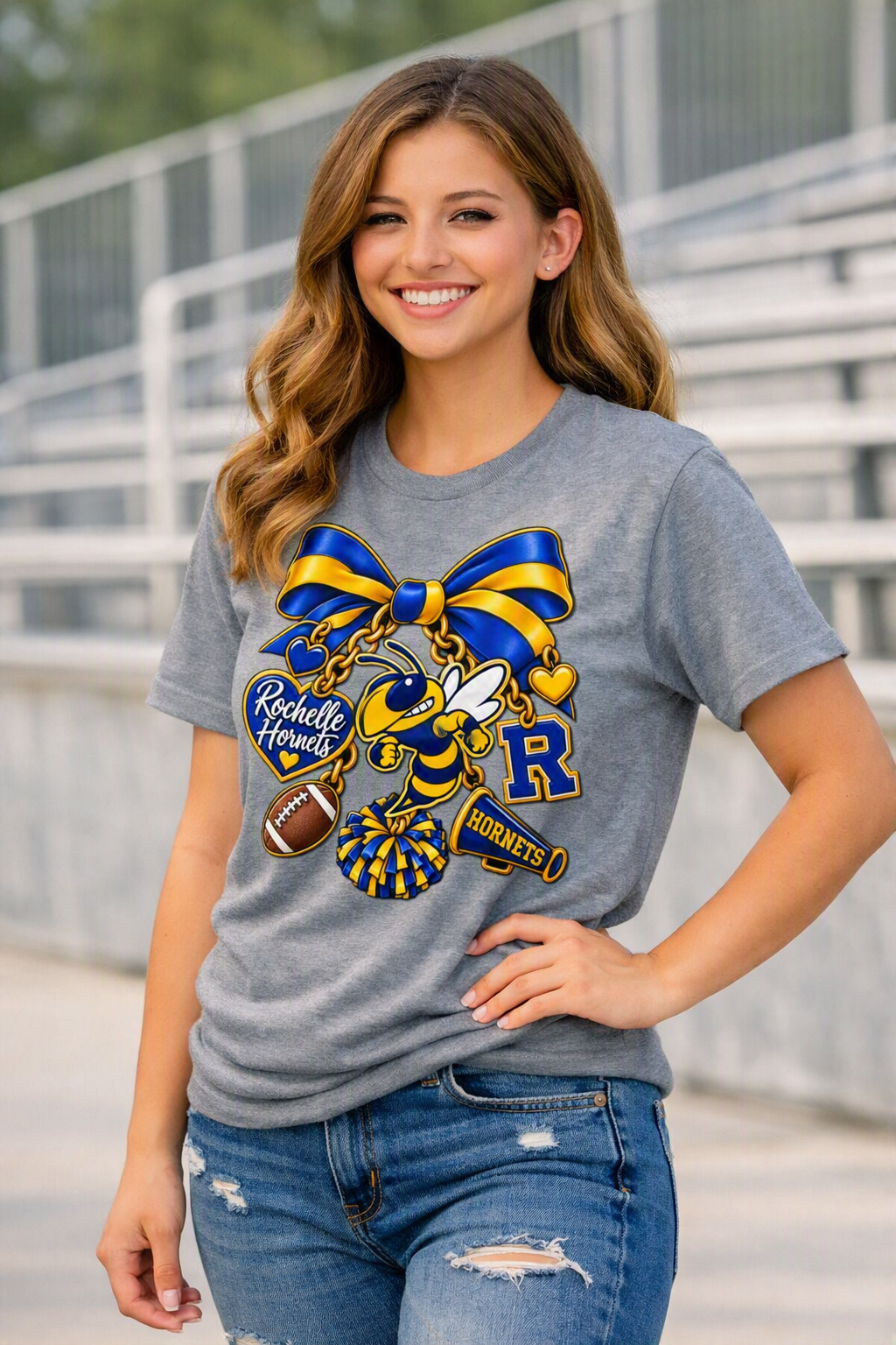 Bow charm Hornets